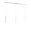 Luminaire suspendu cylindrique à DEL 3 lumières pour îlot de cuisine Bowning-1443815707-1443815708