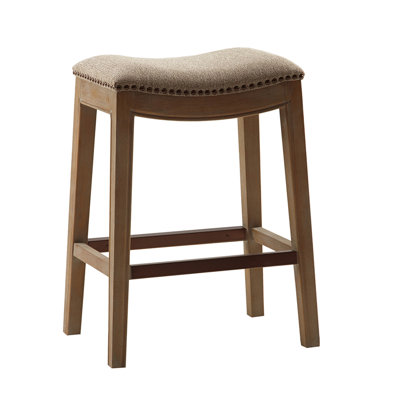 Tabouret de comptoir Classic avec siège en mousse haute densité et dossier en bouleau chic