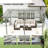 12' x 20' Outdoor Pergola, Wood Gazebo Grape Trellis with Stable Structure for Climbing Plant Support, Garden, Patio, Backyard, Deck, Gray-108778919