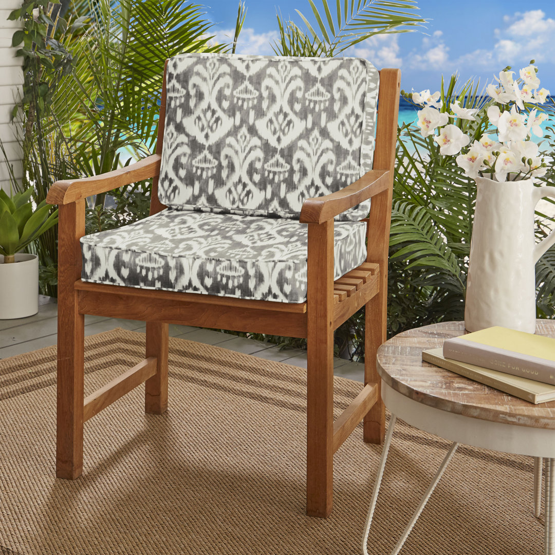 Ikat Indoor/Outdoor Seat/Back Cushion Winston Porter 