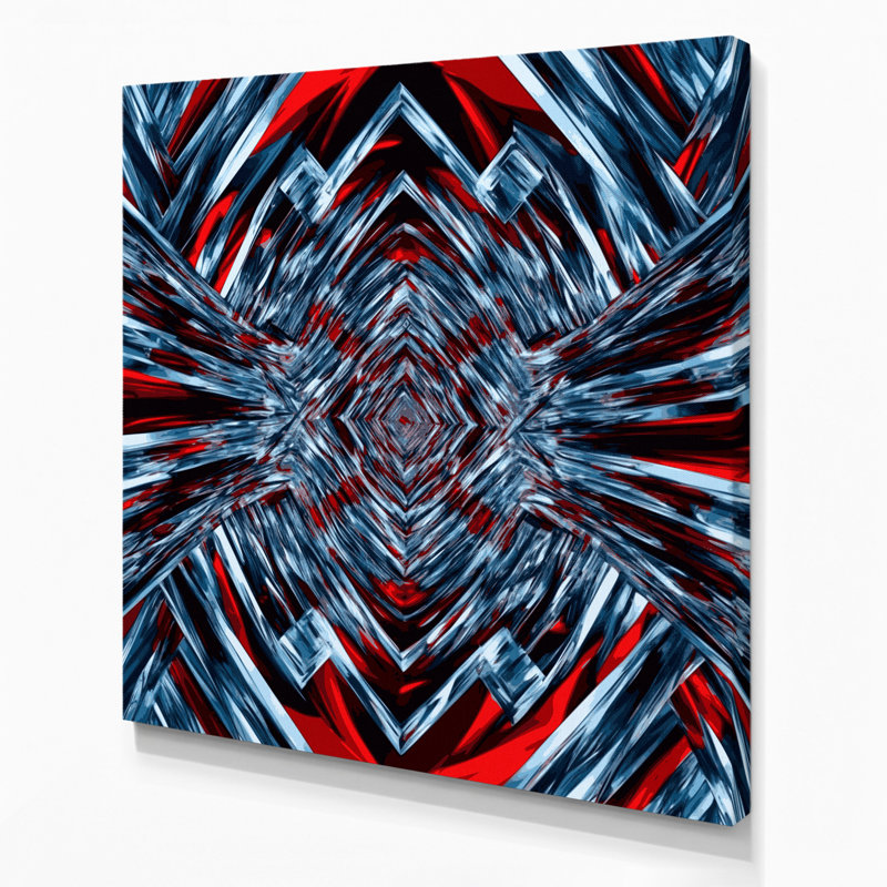 Art sur toile mauve Op Art 58, H 8 po x l 8 po