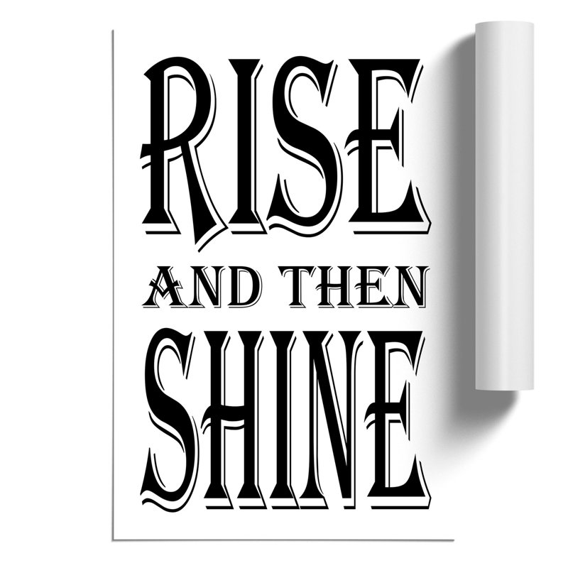 Rise and Shine - Frameless Print, 30cm H x 21cm W x 0.1cm D