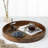 Arooj Round Solid Walnut Serving Tray-1864183481