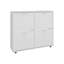 Range-chaussures, 4 portes, 4 tablettes, 4 pieds, blanc