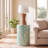 Helya Round Blue/Gold Accent Table