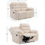 2 Seater Reclining Fabric Sofa-121362347-121362348