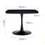 Table de salle à manger pour 4 à 6 personnes avec plateau en MDF, table de salle à manger à piédestal, table basse de loisirs-1387452311-1389160039