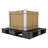 48 in. x 40 in. x 6 in. Black Plastic Pallet/Skid