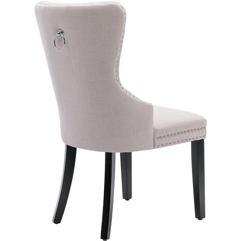 Chantis Upholstered Dining Chair, Beige