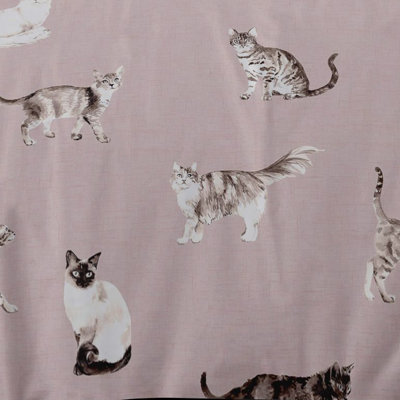 Cats Polyester No Pattern Duvet Cover Set with Pillowcases Included