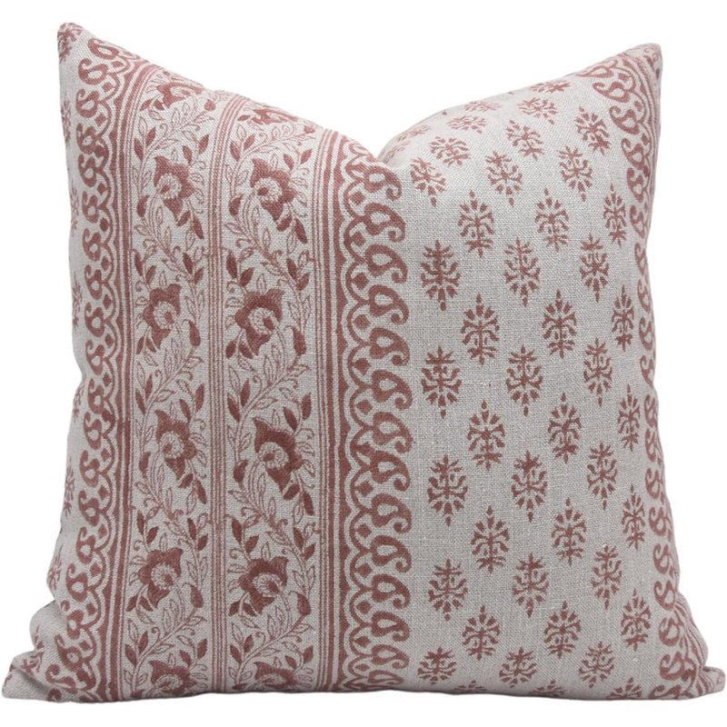 Linen Lumbar Indoor/Outdoor Pillow Cover, 14" x 20"
