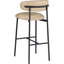 Tabouret de bar rembourré en cuir Lupita-840074823-840074840