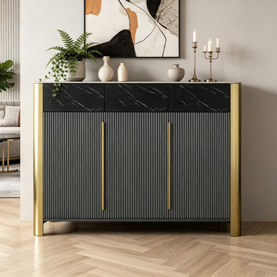 Italian-style adjustable storage sideboard