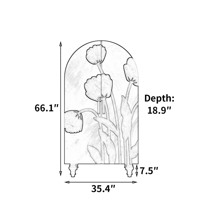 French floral patterns bedroom home wardrobe