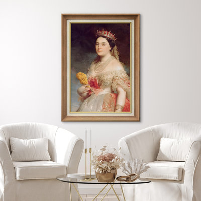 «Queen with Crown And Dress» sur toile