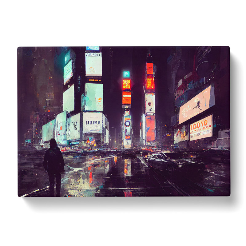 New York Times Square Art Vol.6 - Wrapped Canvas, 35cm H x 50cm W x 3cm D
