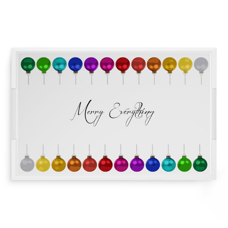 Acrylic Decorative Tray, 22.5"W x 14.5"D x 2"H