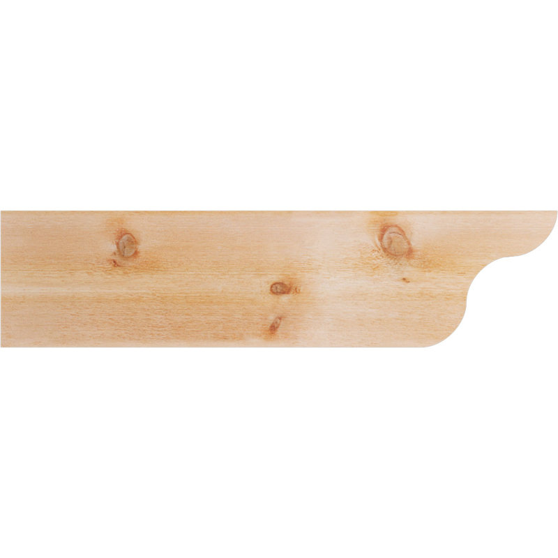 Queue de chevron Carmel, Cèdre rouge de l'Ouest, 12"H x 4"W x 48"L