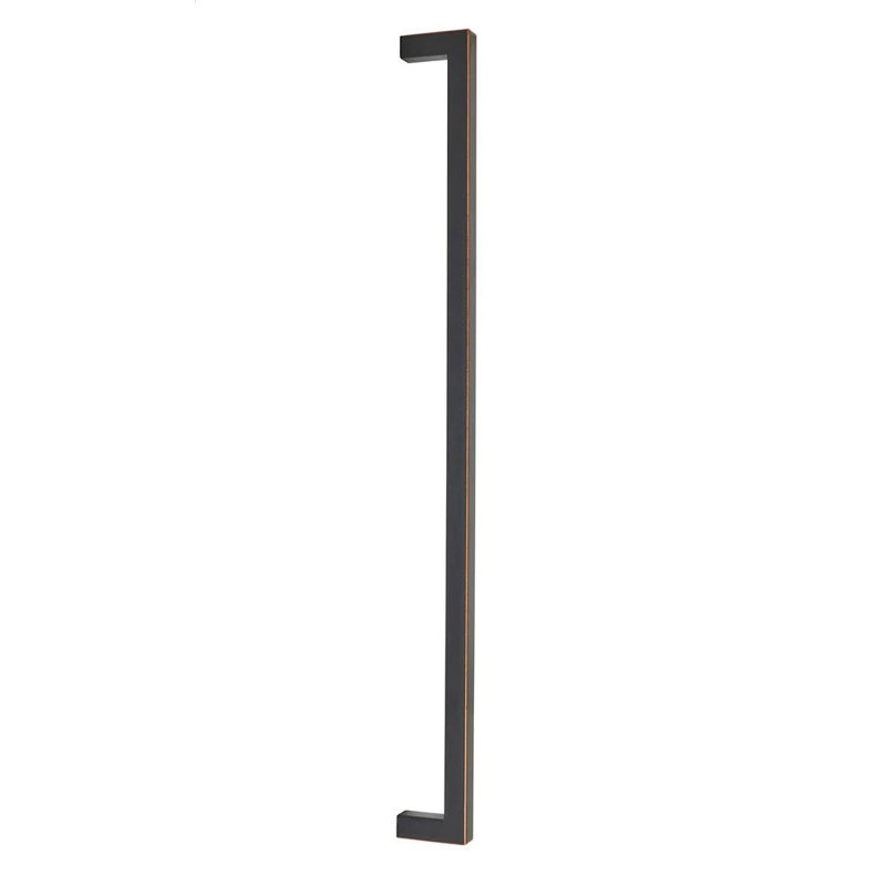 Poignée de porte de douche en verre Emtek Warwick (GBTB), Bronze frotté à l'huile, 18"