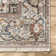 Rippeon Vintage Medallion Power Loom Performance Brown Rug