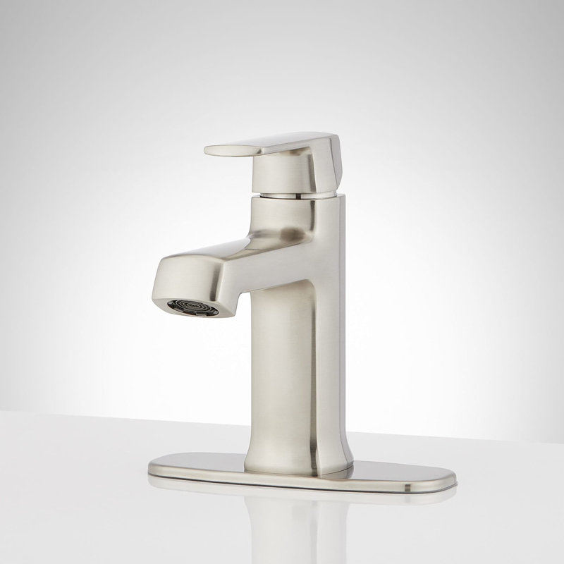 Sefina Single-Hole Bathroom Faucet - Brushed Nickel, Brushed Nickel