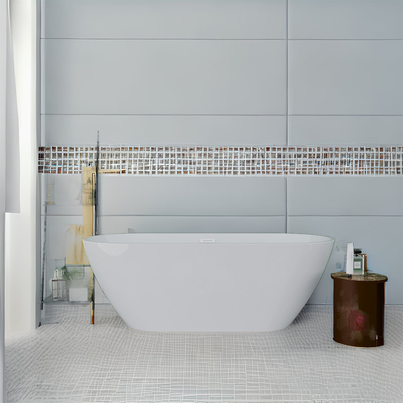 Baignoire autoportante en acrylique 55 po x 28 po