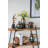 D6X8" Rounded Ceramic Accent Vase With Ombre Bronze/Silver/Green Finish