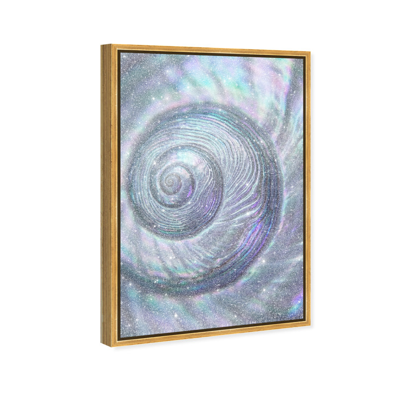 Sea Spiral Print by Oliver Gal, 25"H x 17"W, Gold Floater Frame