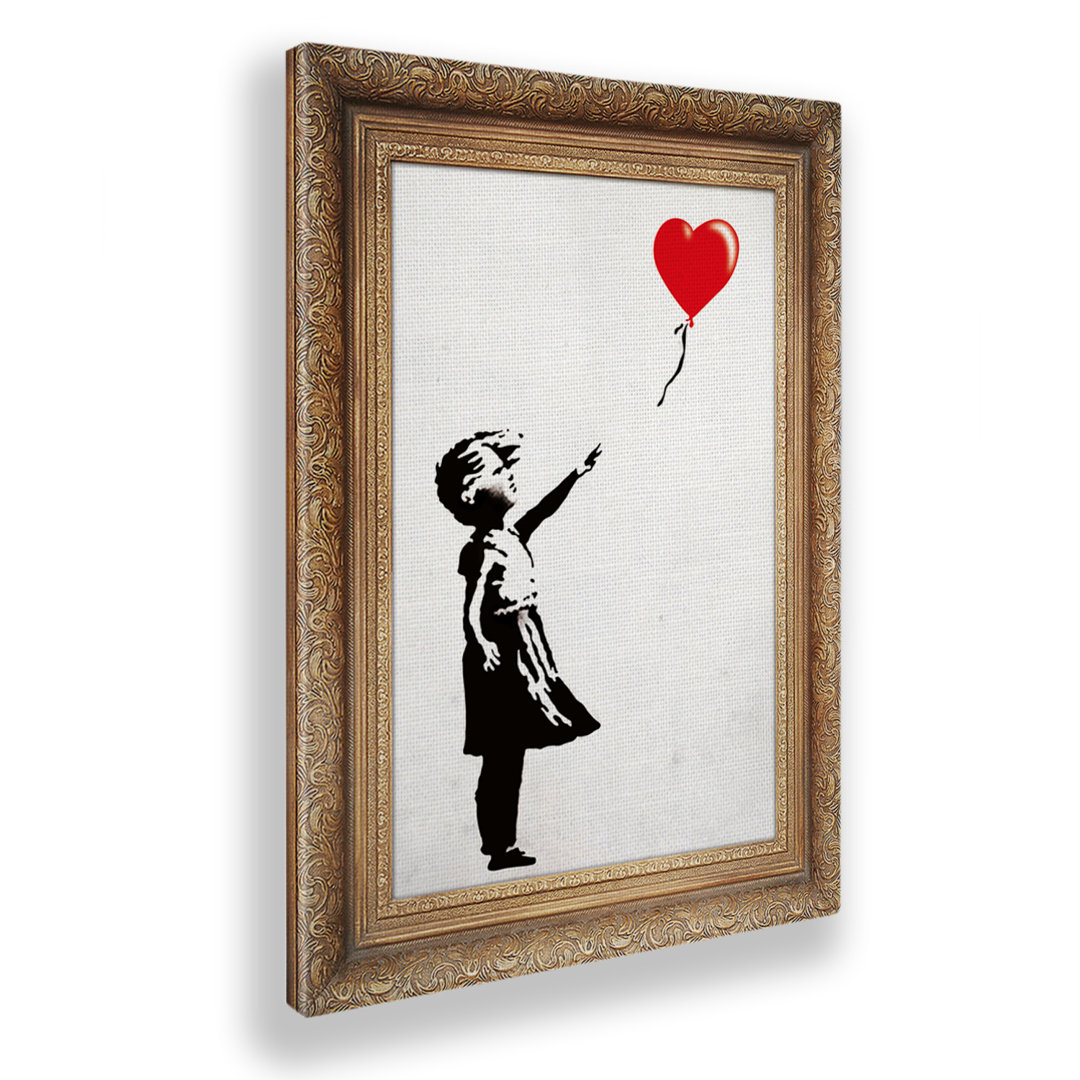 Leinwandbild Balloon Baby Frame von Banksy