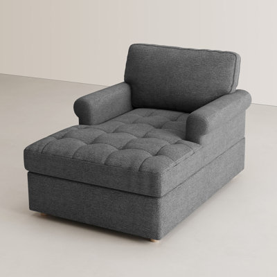 Breathable Cotton Linen Fabric Chaise Lounge For Living Room, Bedroom