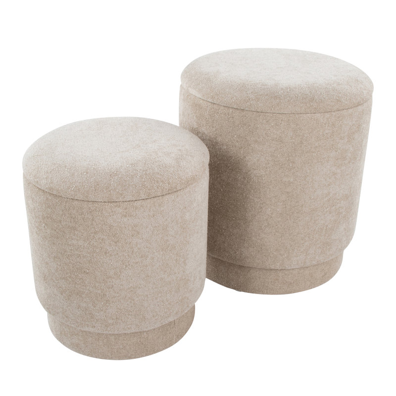 Ensemble de repose-pieds Marla par Lumisource, Beige
