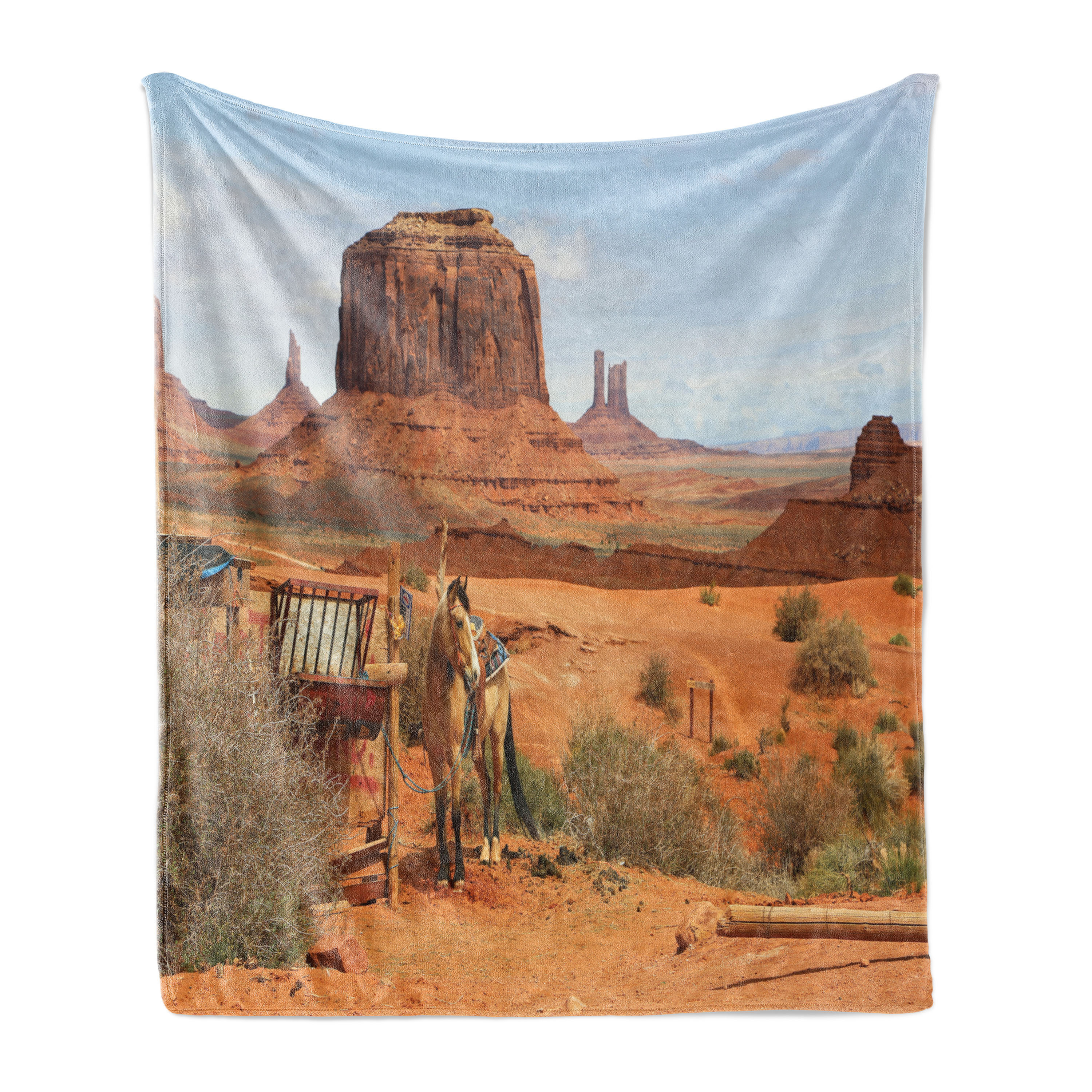Personalized Upload Horse Photo Fleece Throw Blanket/Quilt - Gift Idea For Horse Lover - I'll Be There