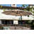 10' Solar LED Lighted Cantilever Umbrella