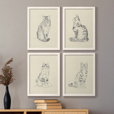 Toile encadrée de qualité supérieure House Cat I - prête à être accrochée