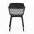 Azalea Outdoor Chair - Weather , Stable Frame, Minimalist Outlook, Black Polypropylene, 22.63in Depth, 21.51in Width, 32.57in Height, 12.11lb Weight Chair Use Material, Stylish Comfort, 23in D,