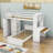 Ginessa Kids Twin Over Twin Bunk Bed with Drawers-461437172