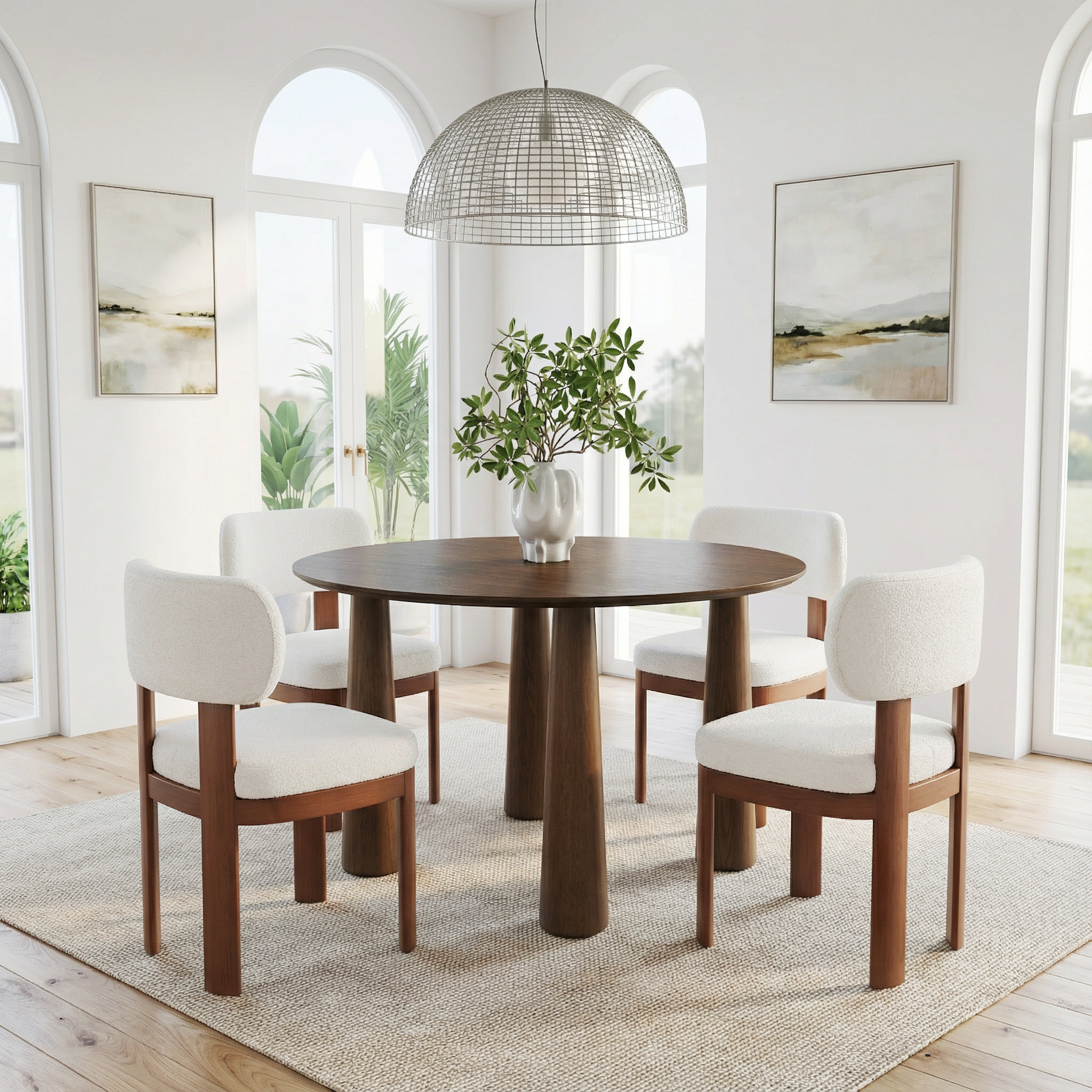 George Oliver Clontarf 5 - Piece Solid Wood Dining Table Set | Wayfair