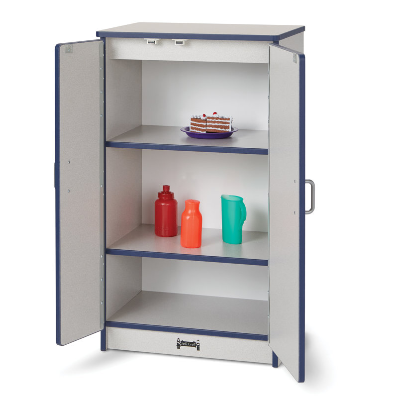 Rainbow Accents Culinary Creations Kitchen Refrigerator, Gray/Navy