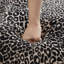 Canapé LSF léopard chenille avec coussins - noir kaki-915742548