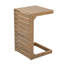 Table en bois brun, qui ajoute de l'espace à la cour, moderne et fonctionnelle, assemblage inclus