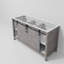 Meuble-lavabo double l 60 po x P 22 po Marsyas-234108223