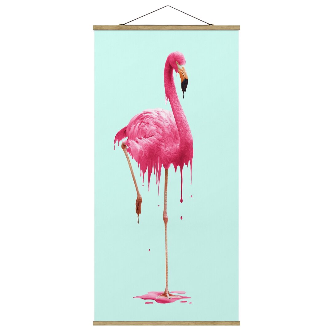 Stoffbild Melting Flamingo von Jonas Loose