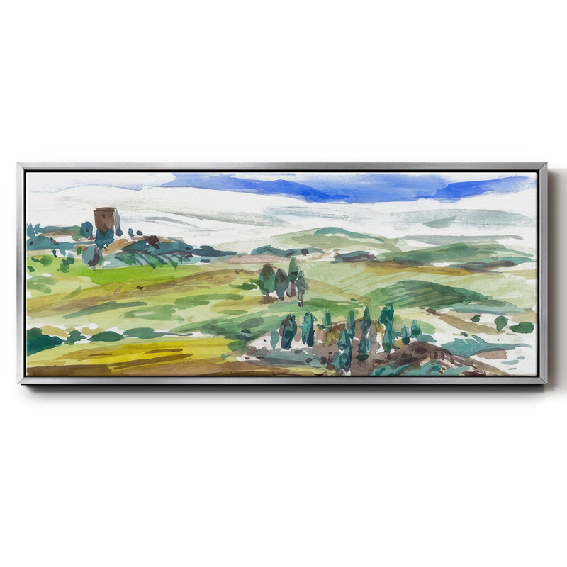 Pastel Hills I - toile encadrée, H 8 po x l 20 po