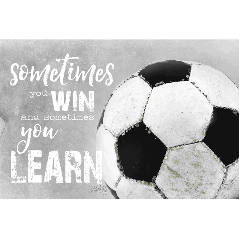 Soccer -Sometimes You Win by Marla Rae - Wrapped Canvas Painting, 8" H x 12" W, No, Wrapped Canvas