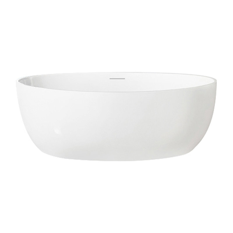 Baignoire autoportante avec trop-plein 60 po Bradley, blanc