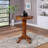 Adelaida 30.25" L Round Solid Wood Table-554832989