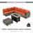 Premium All-Weather Wicker 6 - Person Patio Conversation Set with Cushions-98524811
