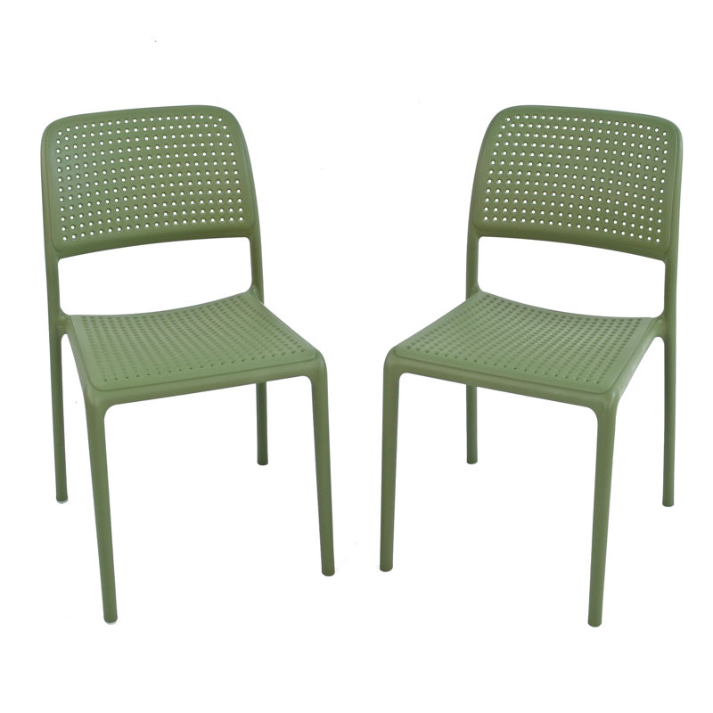 Dululu Stacking Patio Dining Side Chair