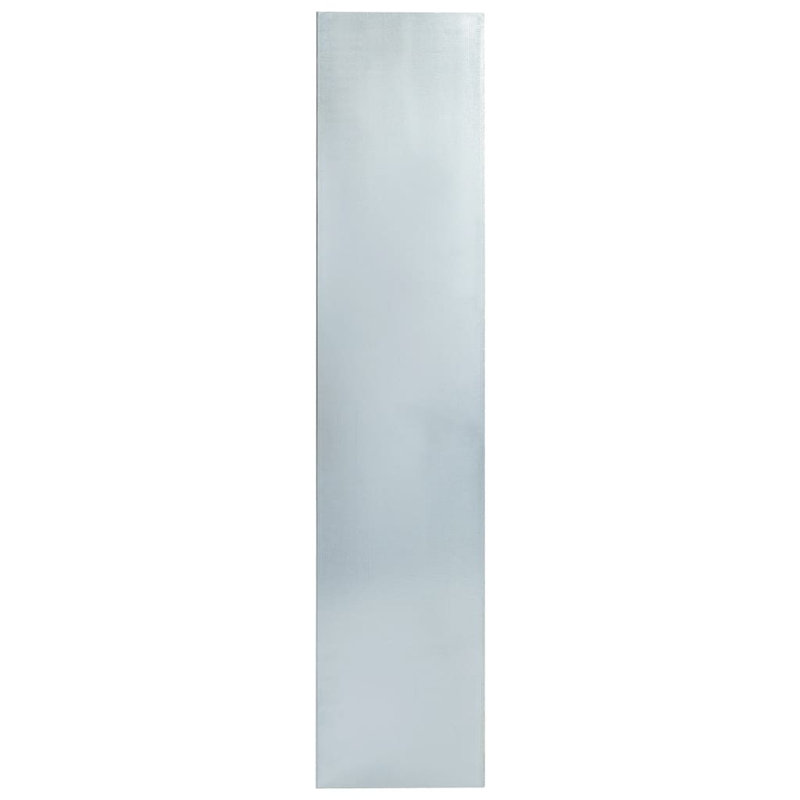 Kumiko Dakota Fields White Metal Pet Barrier for Fence Panels, 25cm H x 150cm W x 7cm D