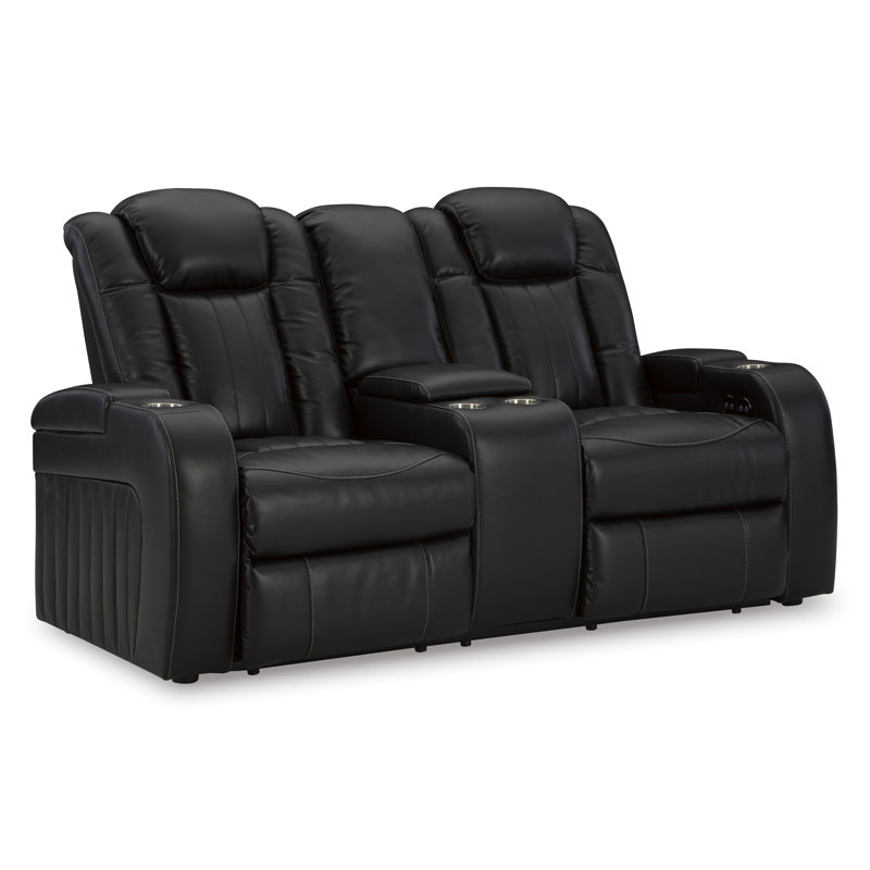 Gwenny 75'' Faux Leather Power Reclining Loveseat